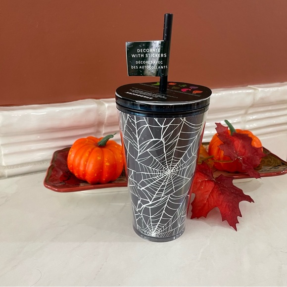 NWT Starbucks Halloween Spider Web Glow In the Dark Travel Cup. - Picture 3 of 6
